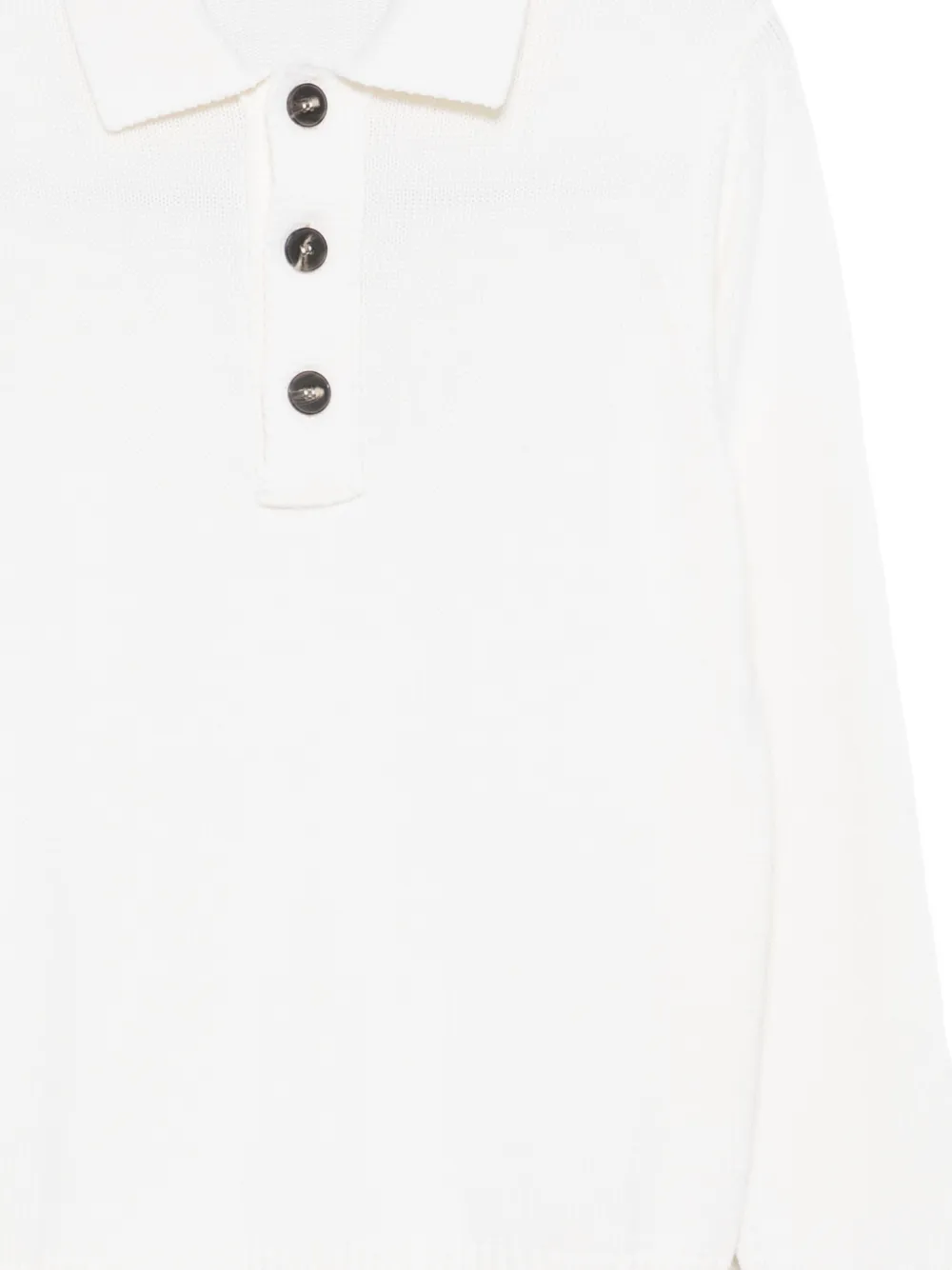 Kangra Poloshirt met lange mouwen Wit