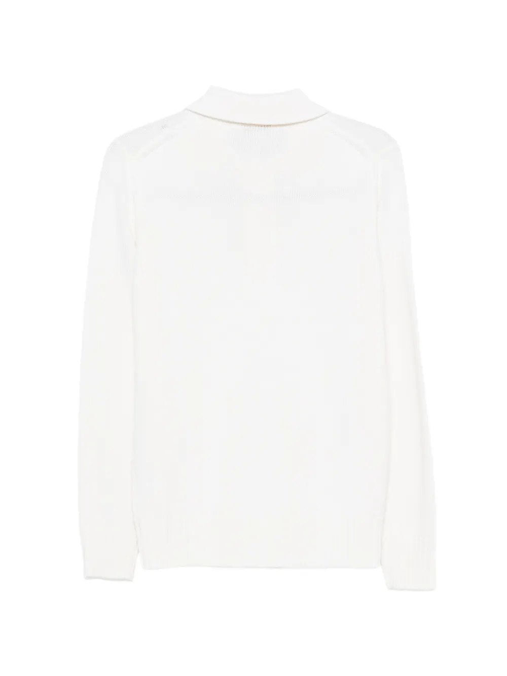 Kangra Poloshirt met lange mouwen Wit