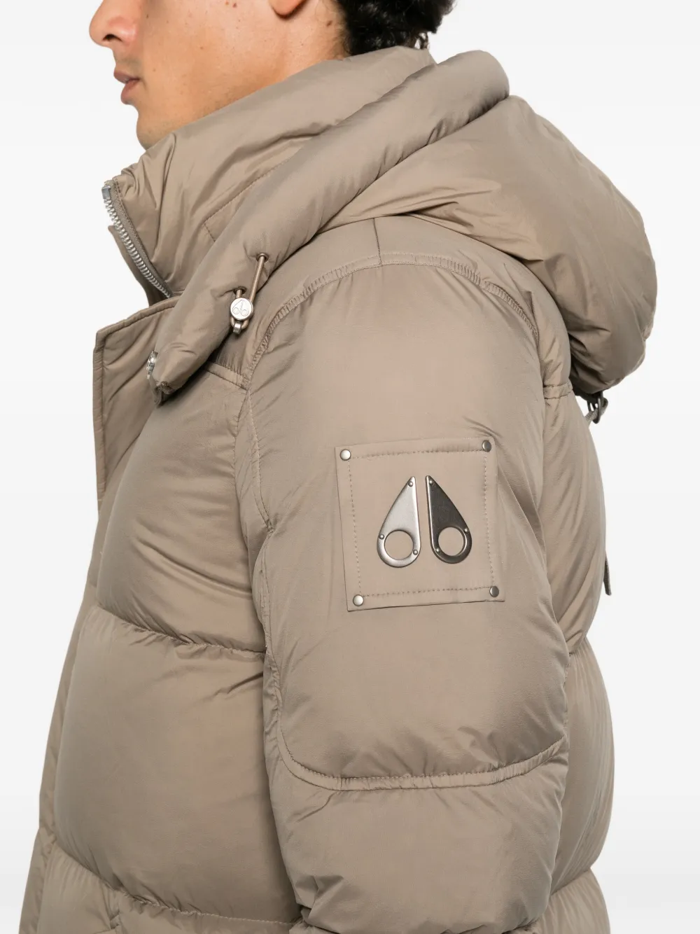 Moose Knuckles Everest 3Q hooded padded coat Grijs