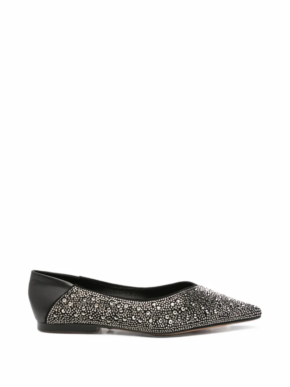 TWENTY FOURHAITCH stud-embellished pointed-toe ballet flats - Nero