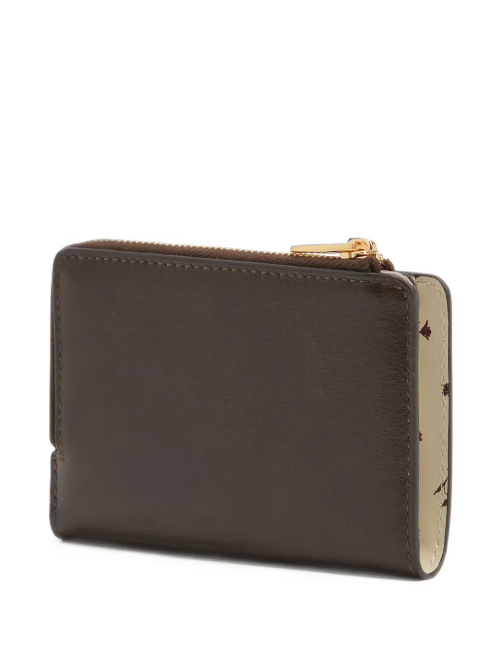 BIMBA Y LOLA dark olive leather compact purse Groen