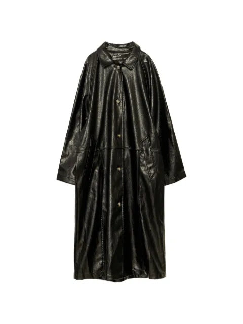 BIMBA Y LOLA black midi trench coat