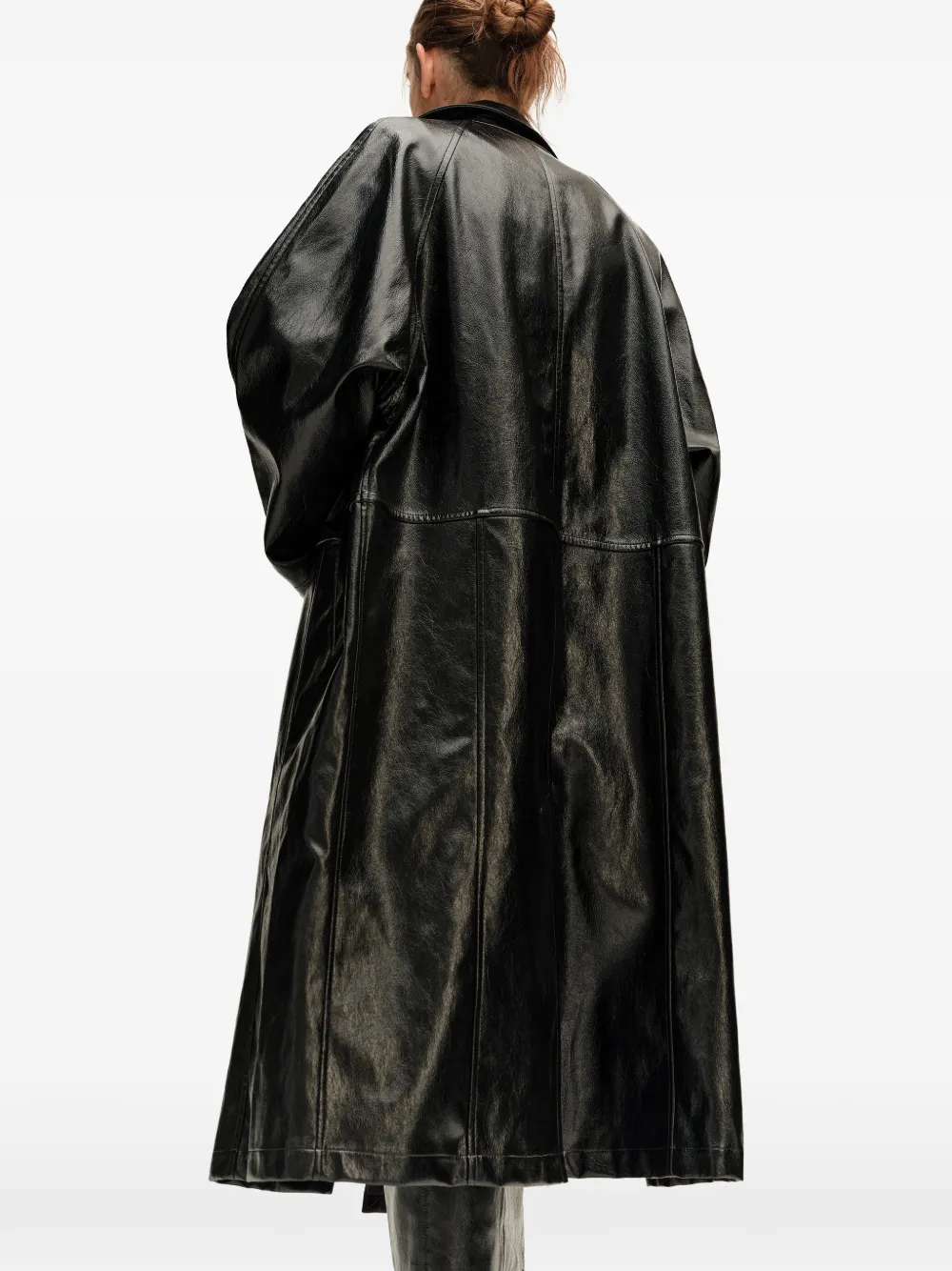 BIMBA Y LOLA black midi trench coat Zwart