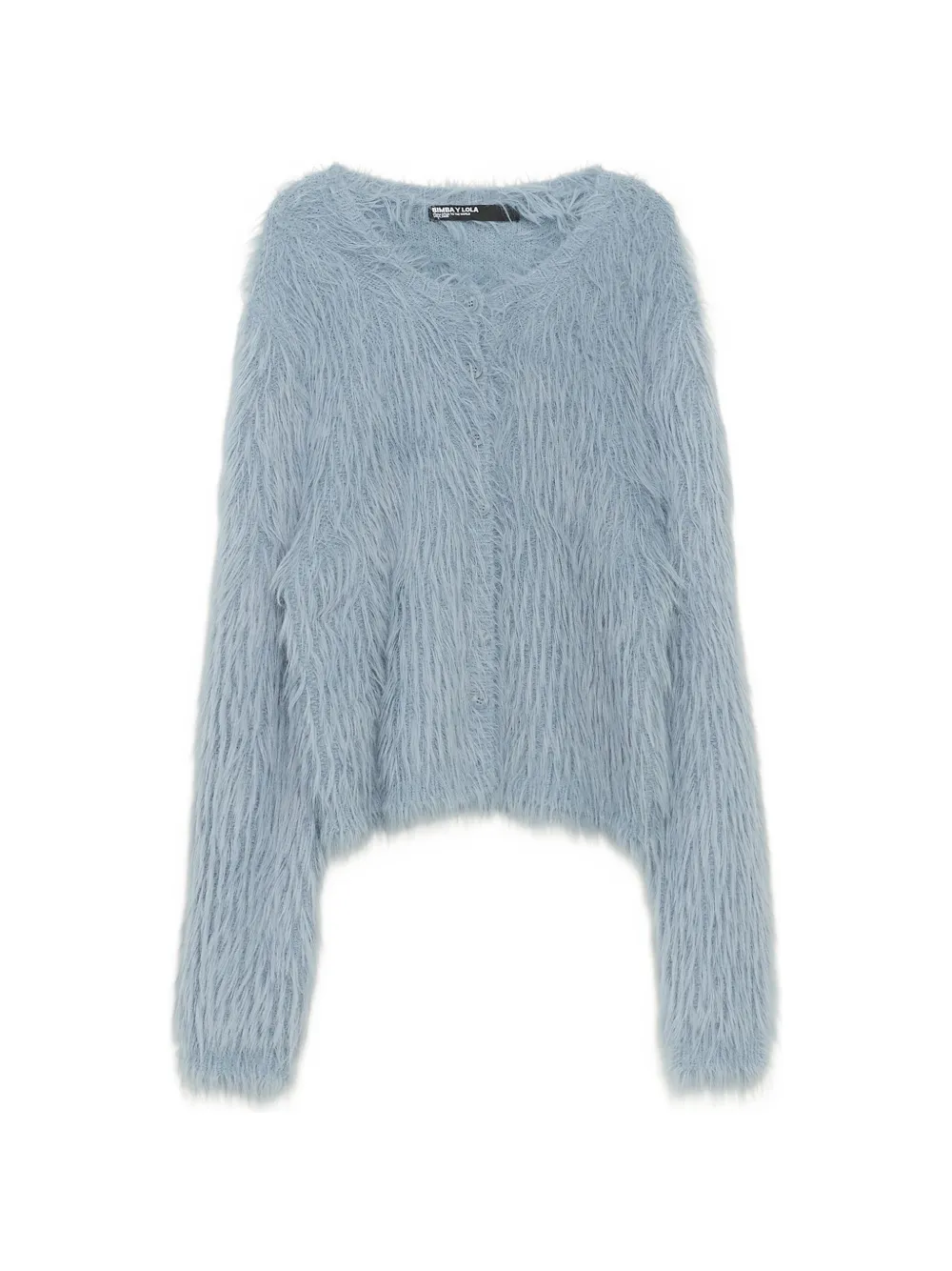 BIMBA Y LOLA light-blue straight fur cardigan