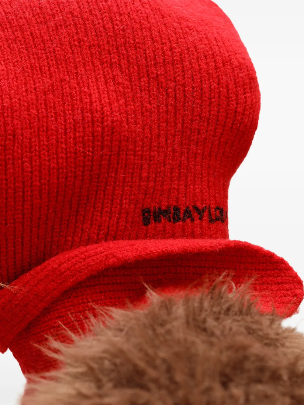 BIMBA Y LOLA red wool hood Rood