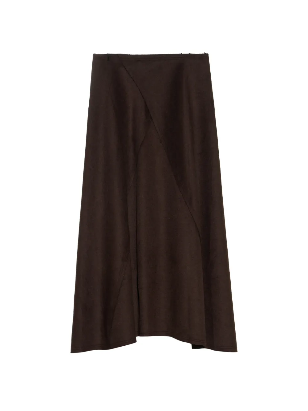 BIMBA Y LOLA dark-brown double-face A-line skirt Bruin