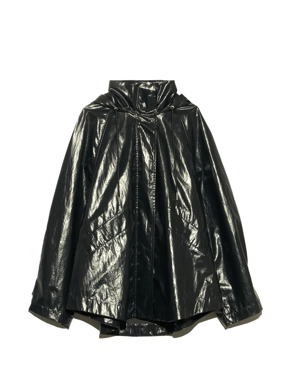 BIMBA Y LOLA short black A-line trench Zwart