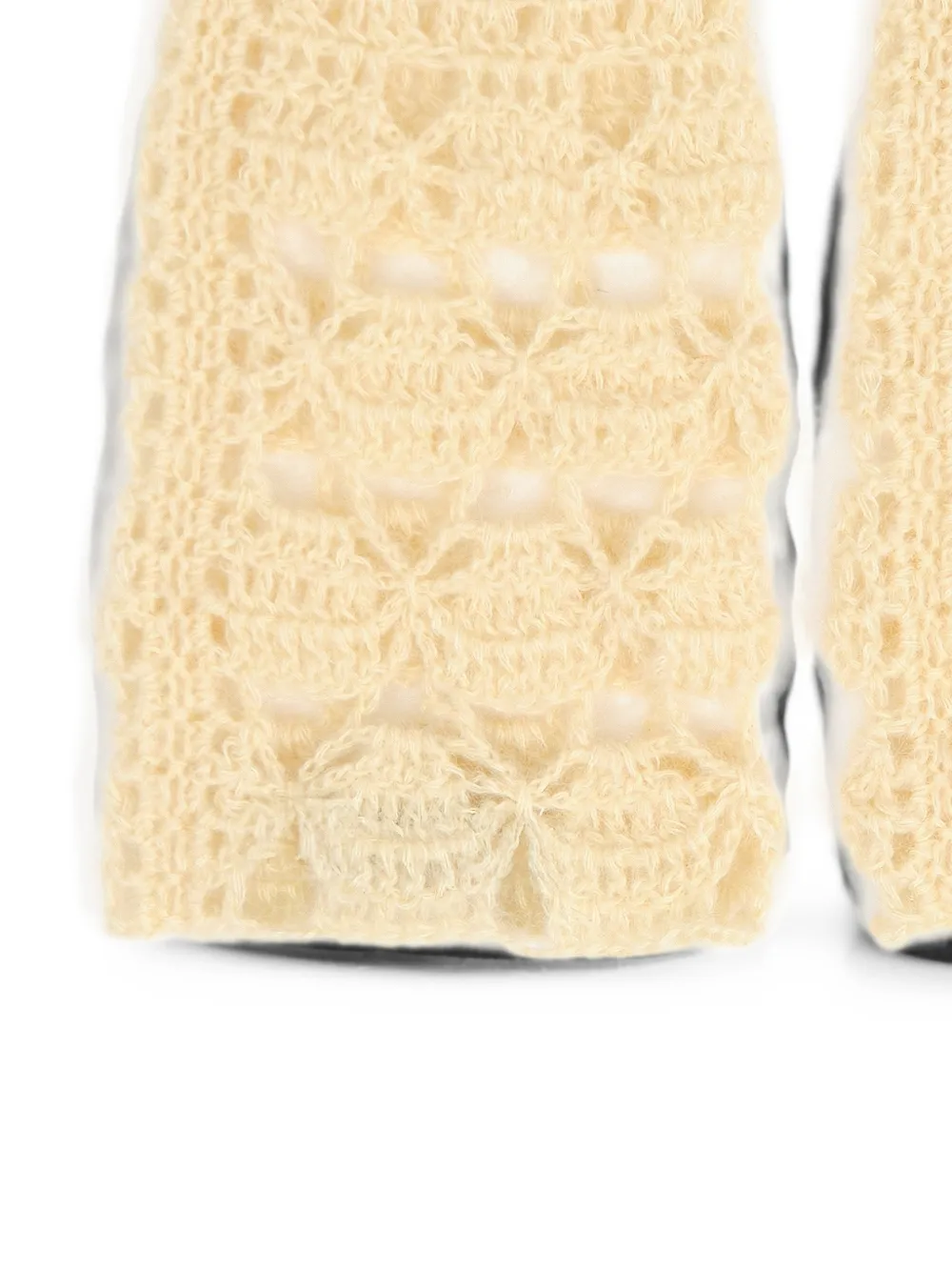 BIMBA Y LOLA light yellow mohair gloves Geel