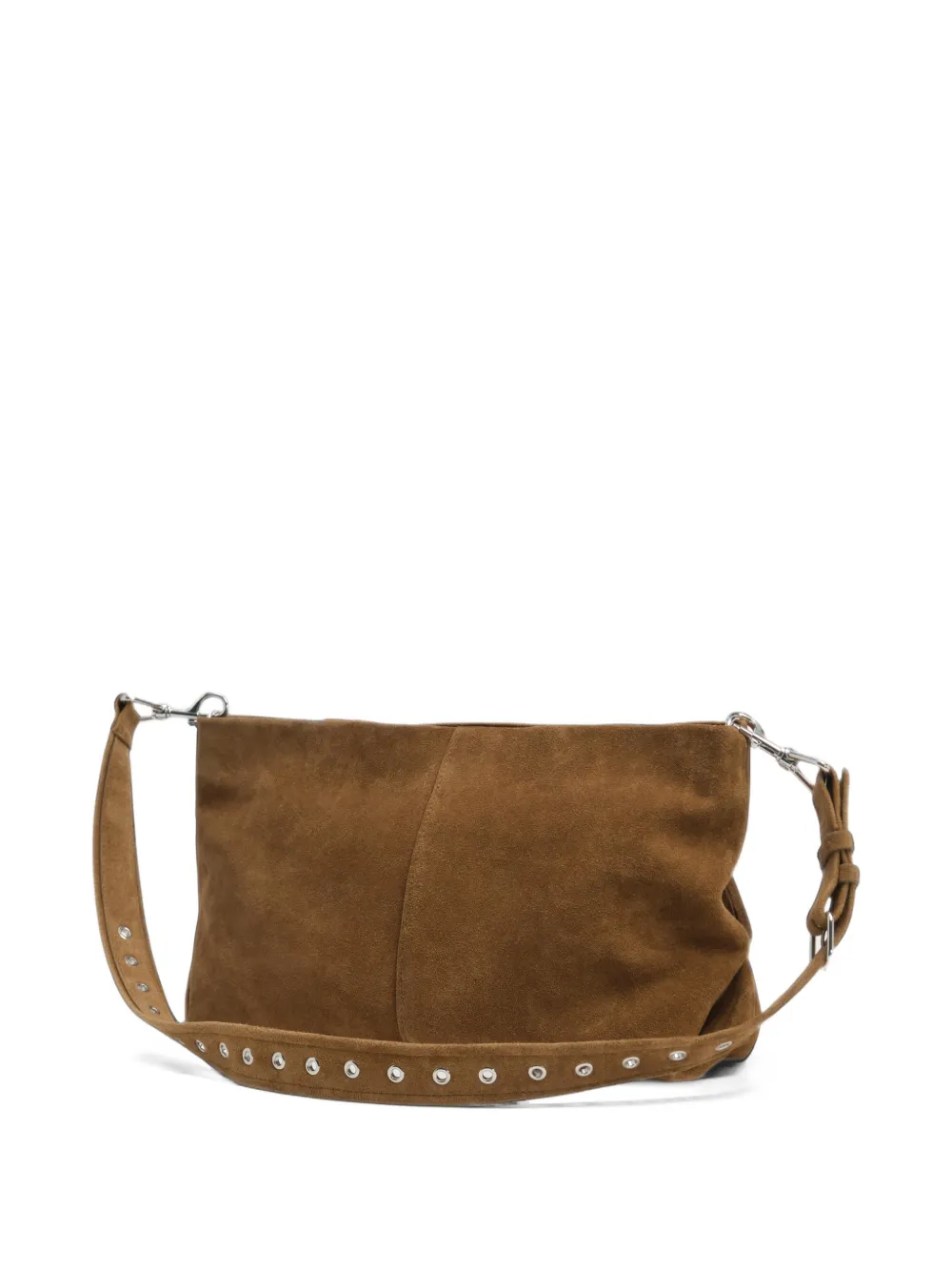 BIMBA Y LOLA large olive green fringe croute clutch Groen