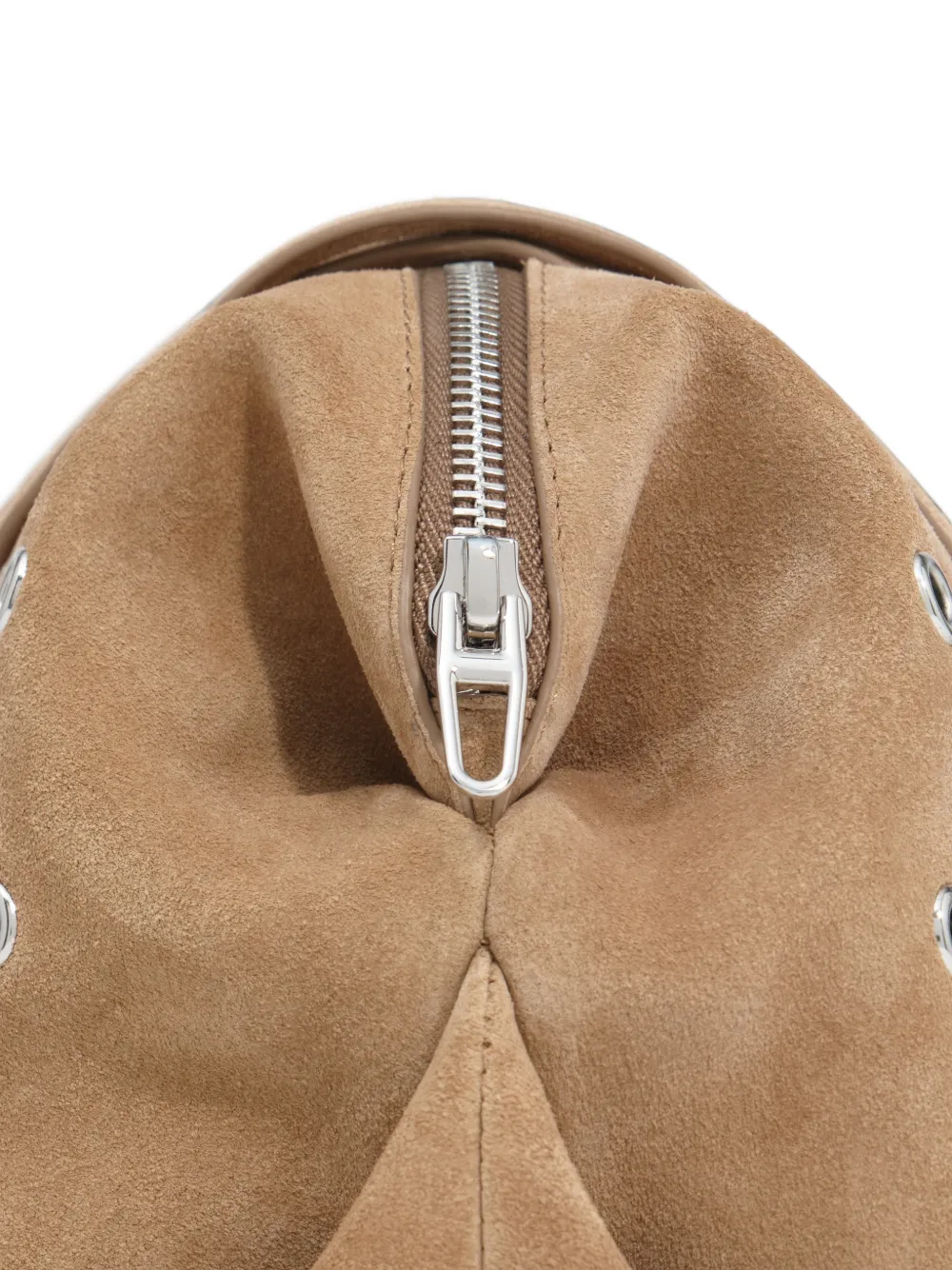 BIMBA Y LOLA medium beige suede studded Lolita bag