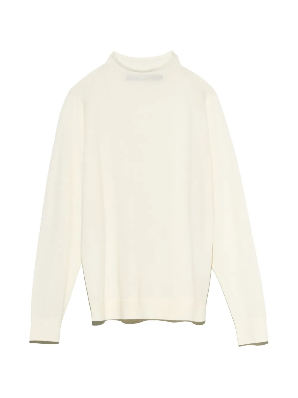 BIMBA Y LOLA ivory merino wool turtleneck sweater Beige