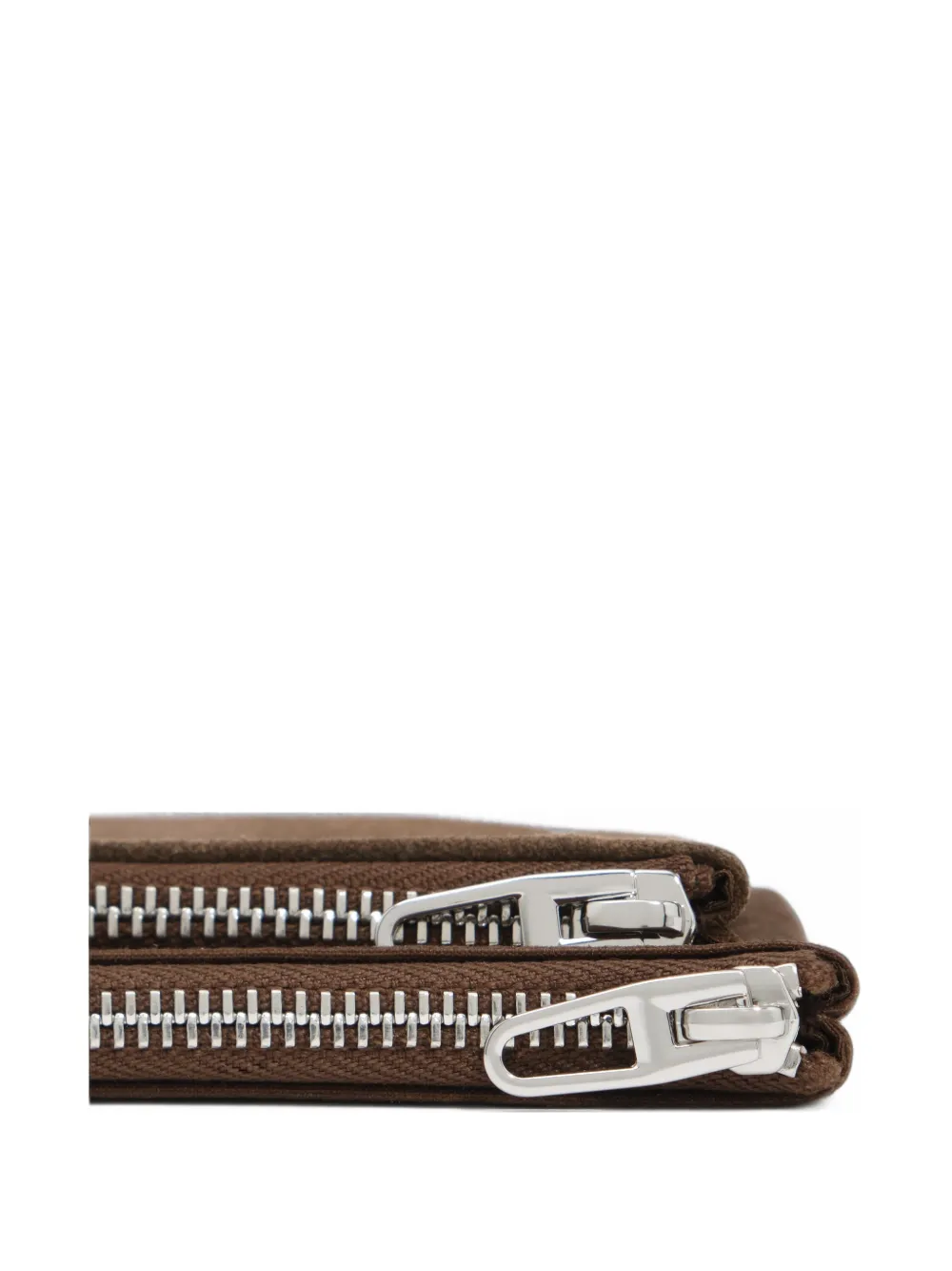 BIMBA Y LOLA dark khaki cotton and suede pocket purse - Marrone