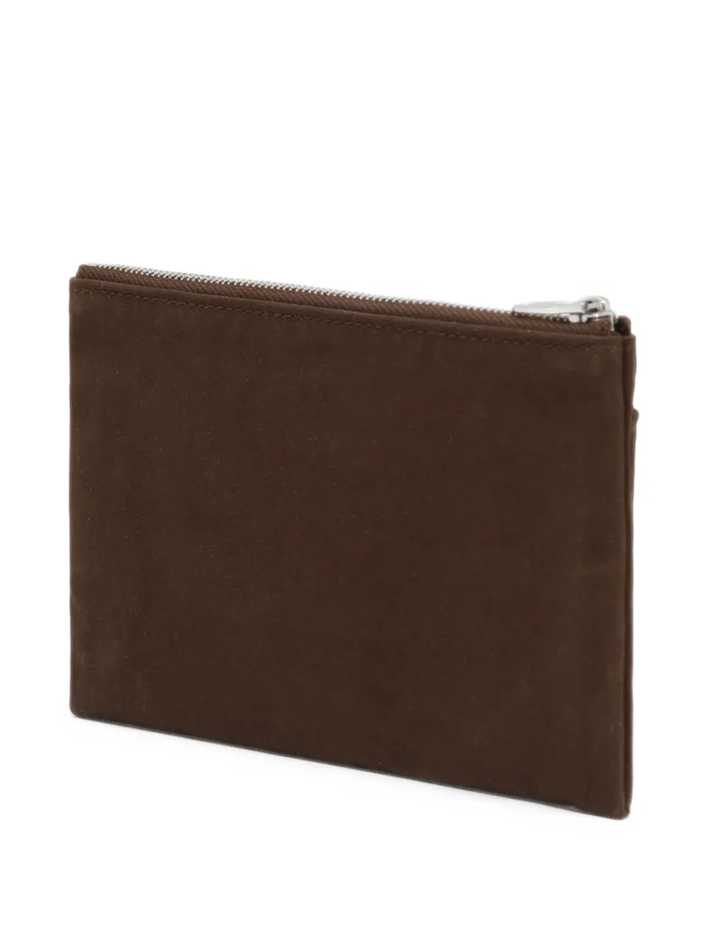BIMBA Y LOLA dark khaki cotton and suede pocket purse Bruin