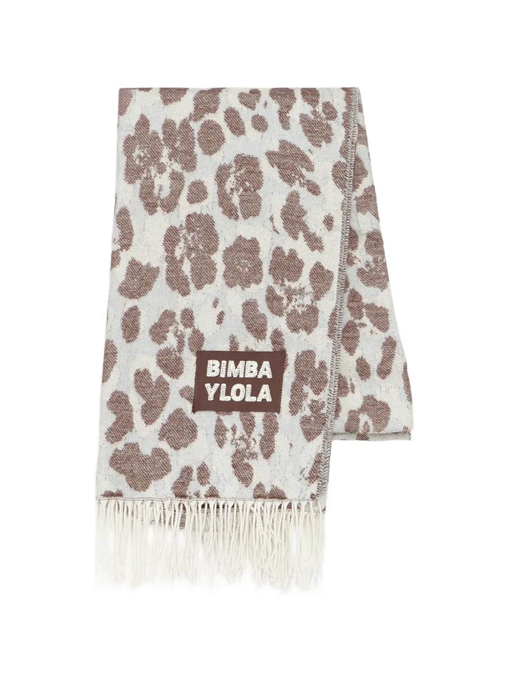 BIMBA Y LOLA light blue leopard spot shawl Blauw
