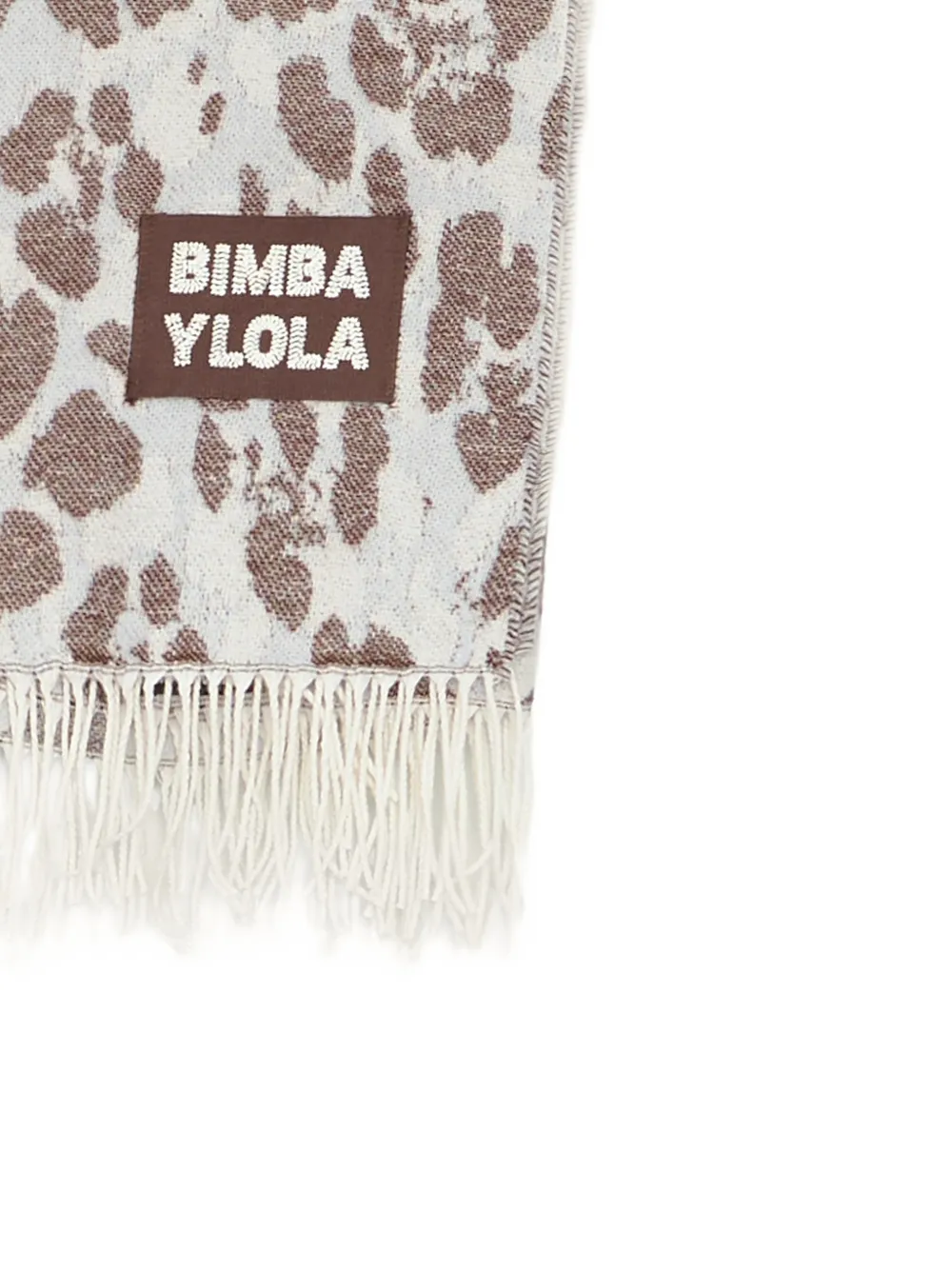 BIMBA Y LOLA light blue leopard spot shawl Blauw