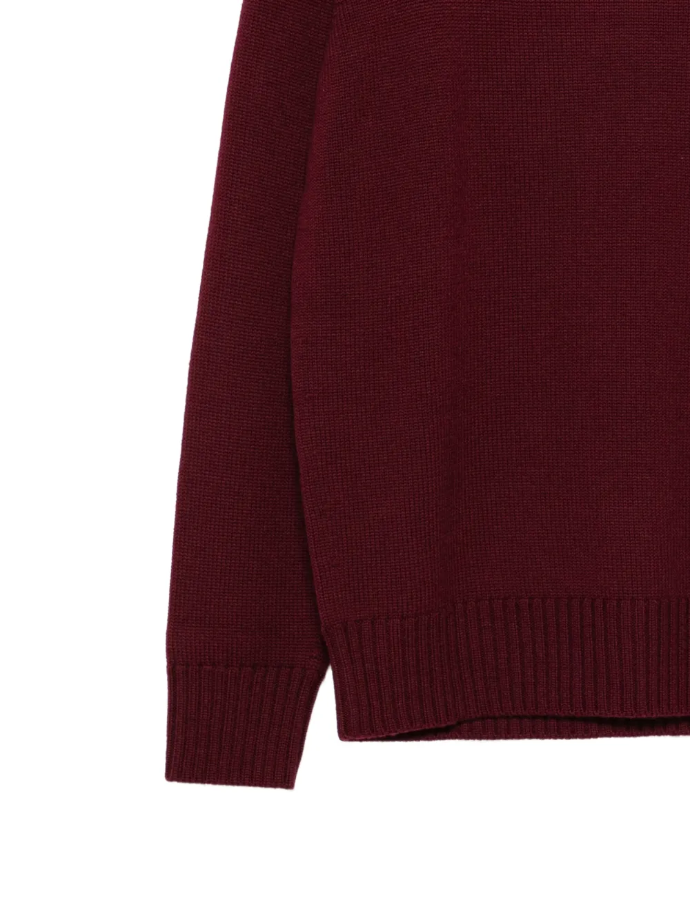 Kangra crew-neck knitted sweater Rood
