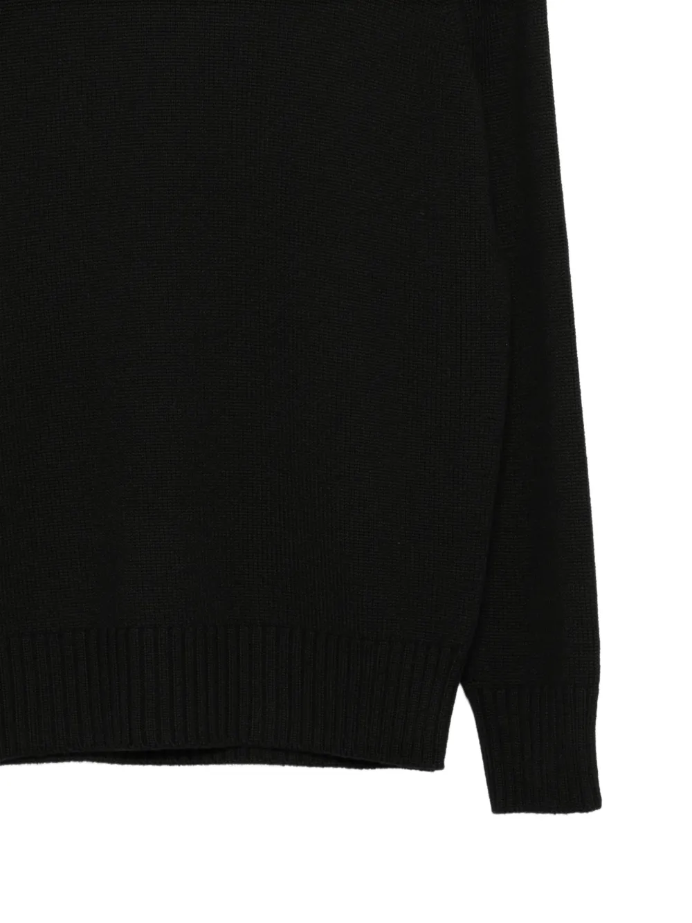 Kangra roll-neck ribbed-trim sweater Zwart