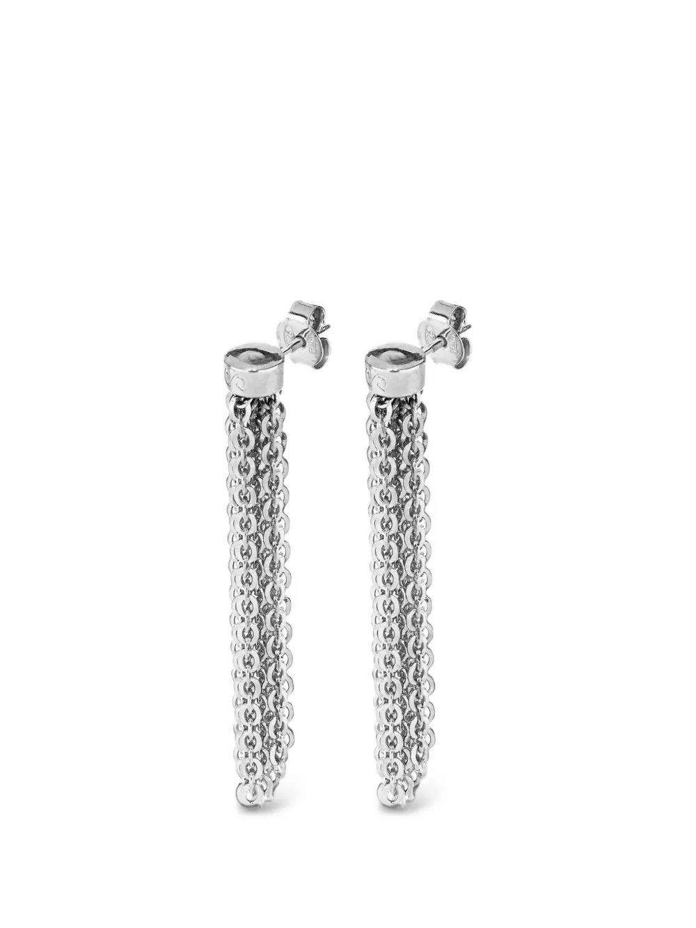 Desmos Symphony Chain-link Drop Earrings In Metallic