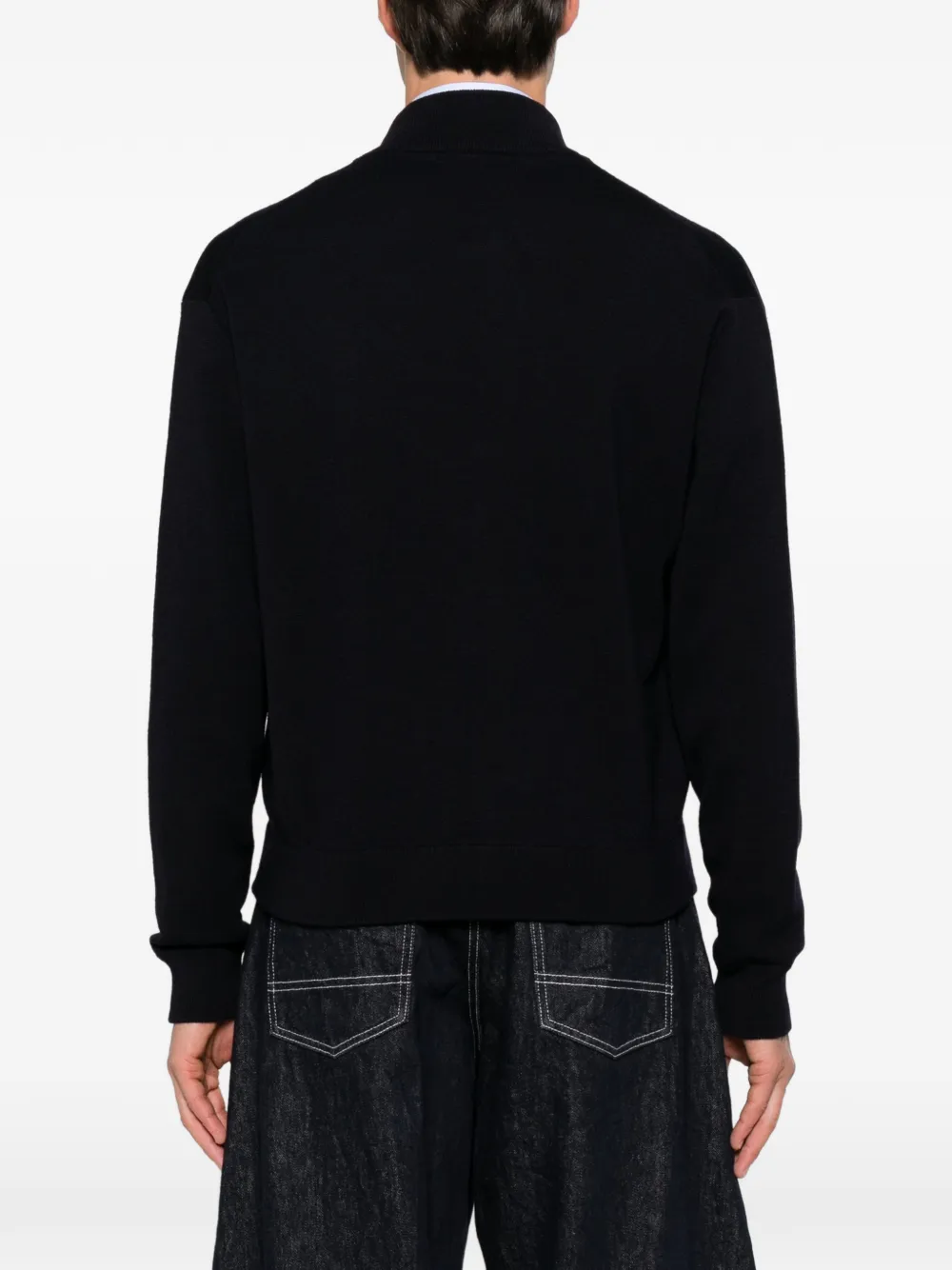 Diana Studio zip-up knitted sweater Zwart