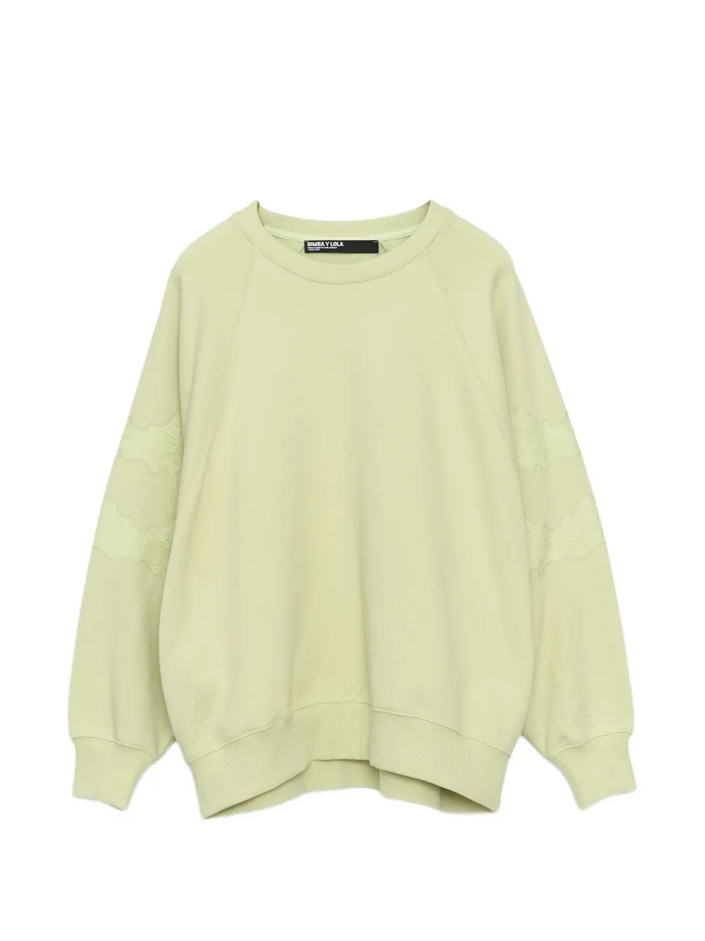 BIMBA Y LOLA sweat oversize en dentelle - Vert BIMBA Y LOLA sweat oversize en dentelle - Vert