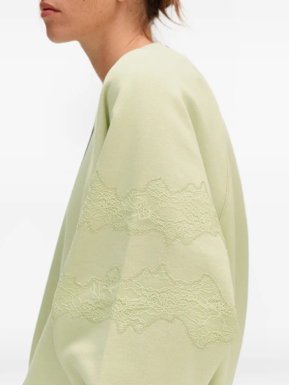 BIMBA Y LOLA oversize lime lace sweatshirt Groen