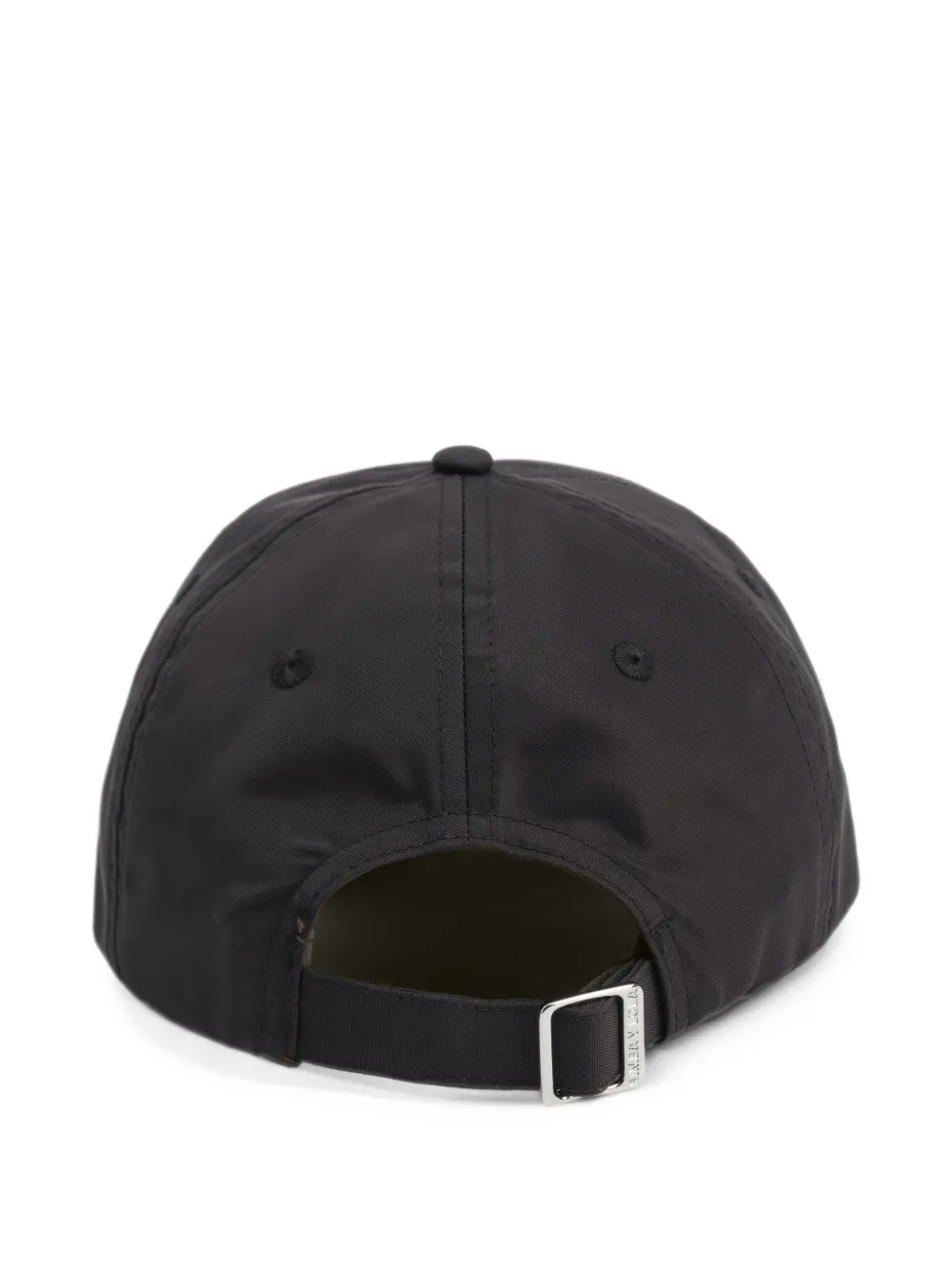 BIMBA Y LOLA black nylon and fur cap Zwart