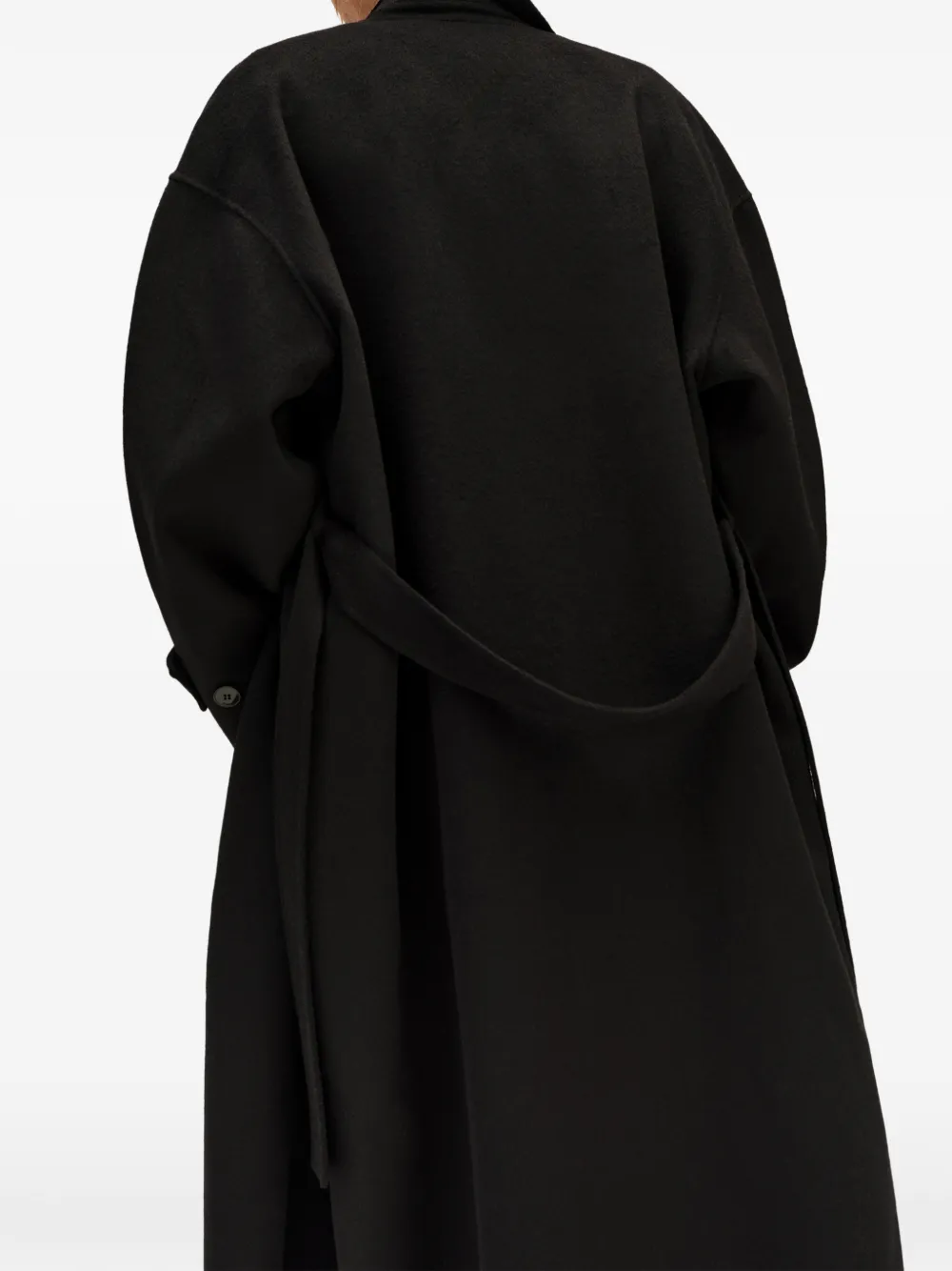 BIMBA Y LOLA reversible coat with black belt face Zwart