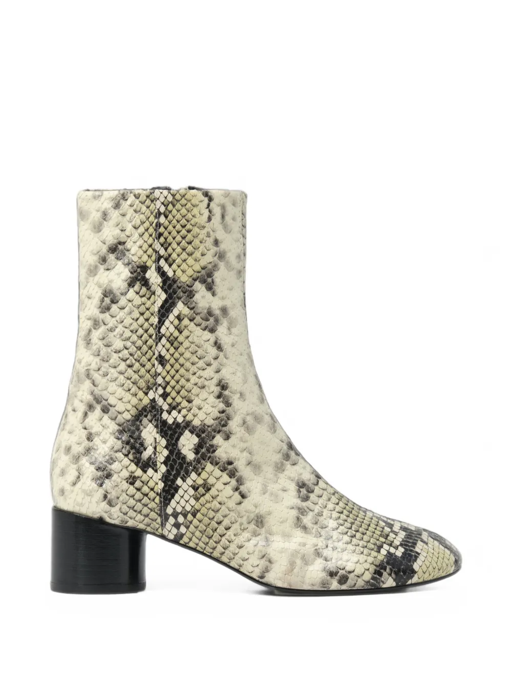 BIMBA Y LOLA snake print leather heel ankle boots - Neutrals
