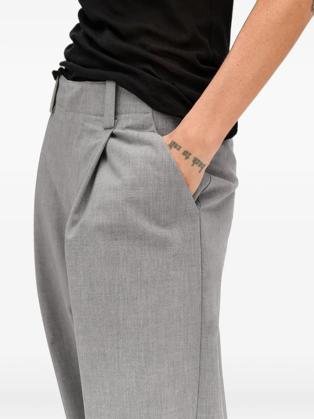BIMBA Y LOLA light-grey barrel trousers Grijs