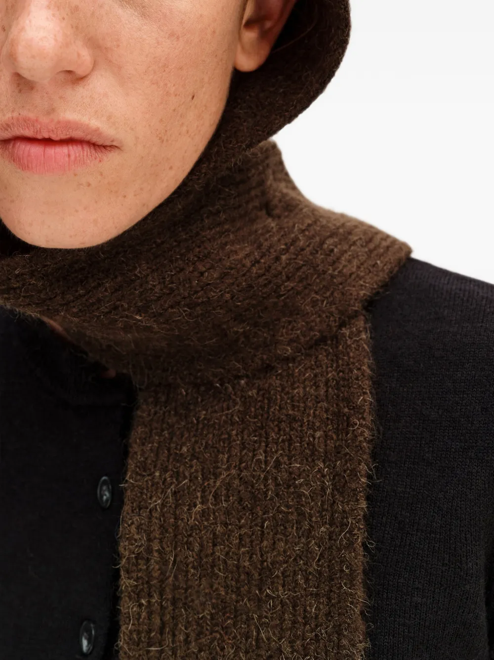 BIMBA Y LOLA khaki wool hood Bruin
