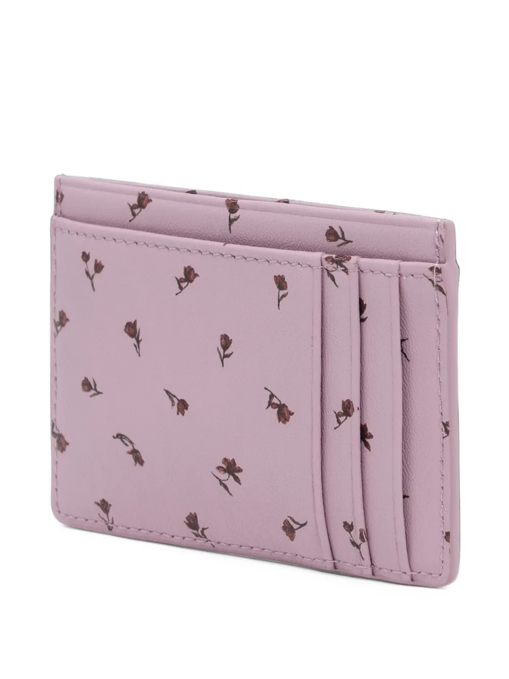 BIMBA Y LOLA tulip mini mauve leather card holder Roze