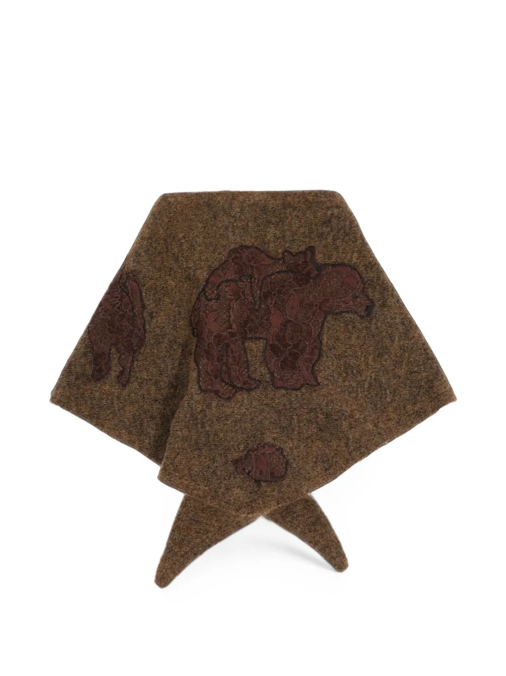 BIMBA Y LOLA mohair and lace bandana Bruin
