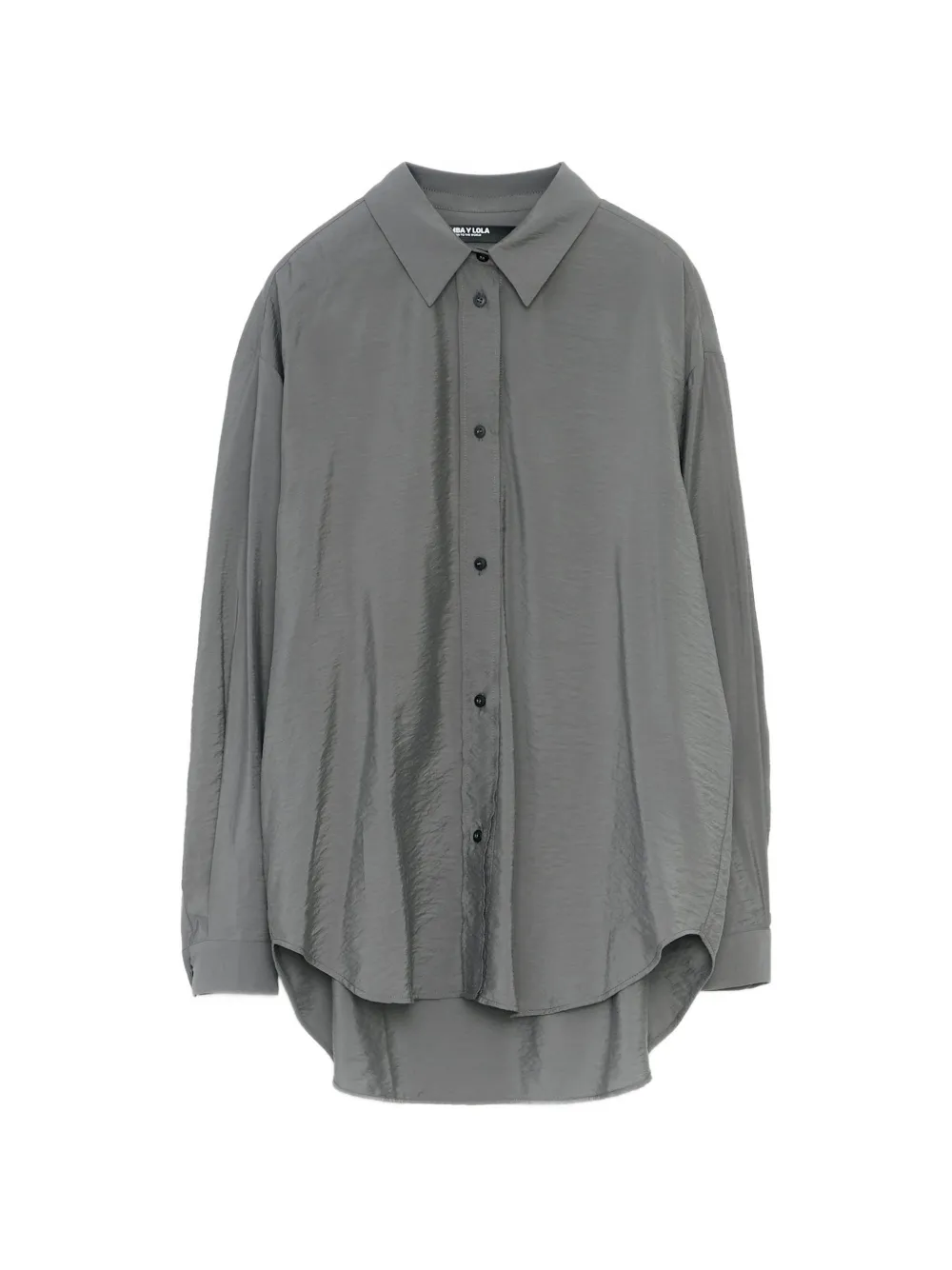 BIMBA Y LOLA anthracite straight-leg shirt Grijs