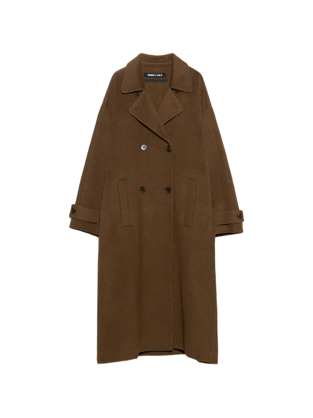 BIMBA Y LOLA reversible coat with olive green belt