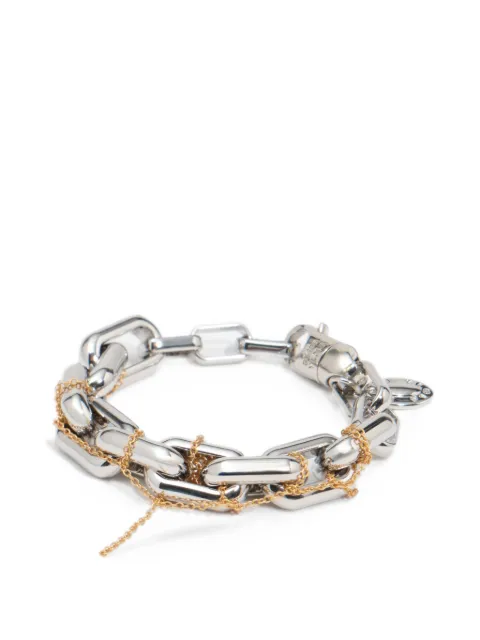 BIMBA Y LOLA silver-colored fine gold knotted chain bracelet