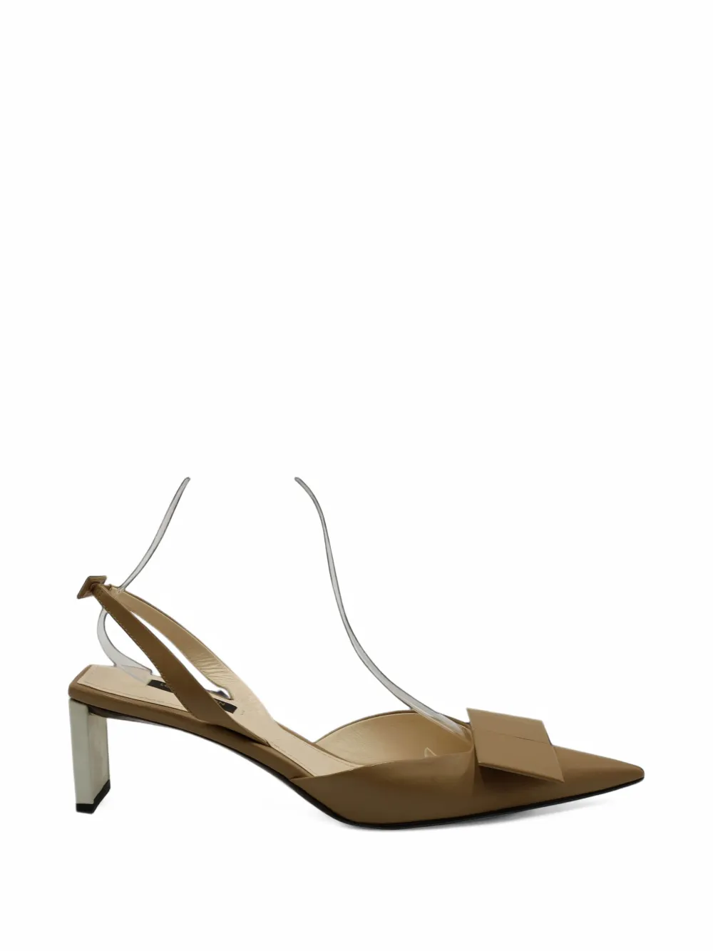 Louis Vuitton Pre-Owned bow d'Orsay sandals - Nude