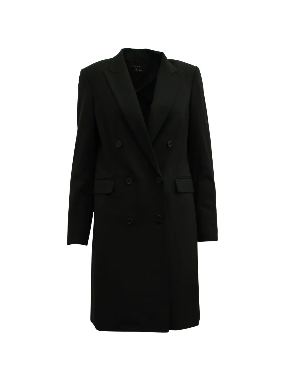 Theory double-breasted trench coat - Black