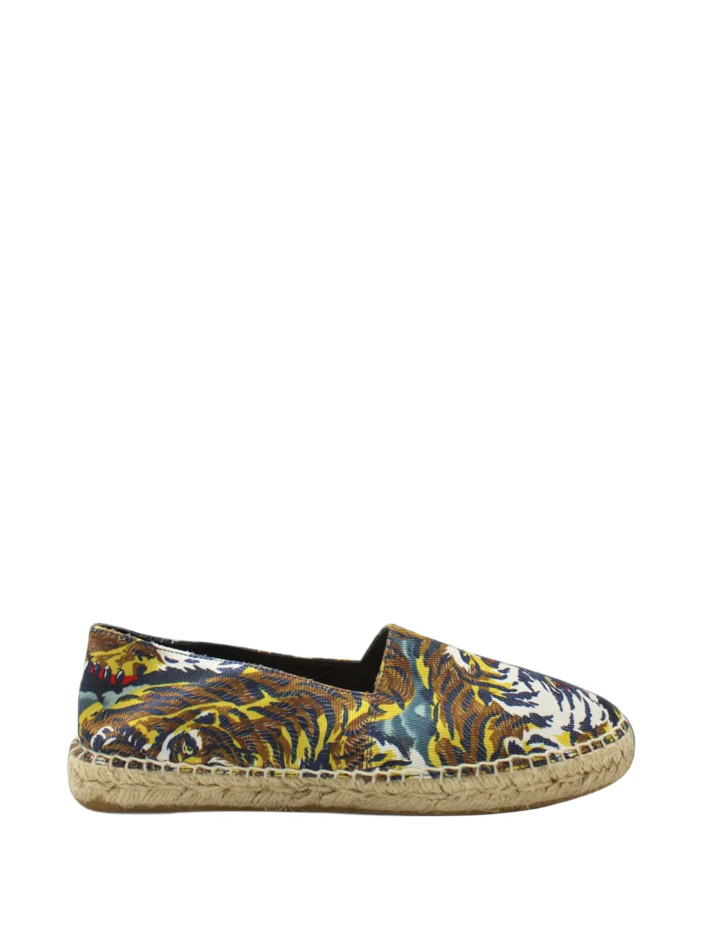 Kenzo Pre-Owned espadrilles à imprimé tigre - Bleu