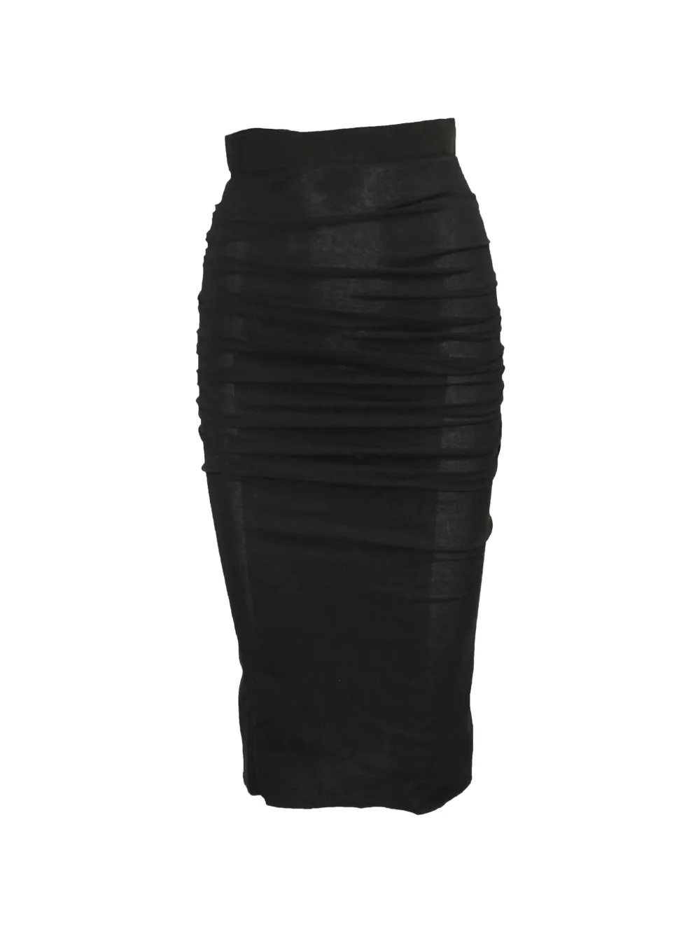 Dolce & Gabbana Pre-Owned ruched midi skirt - Nero