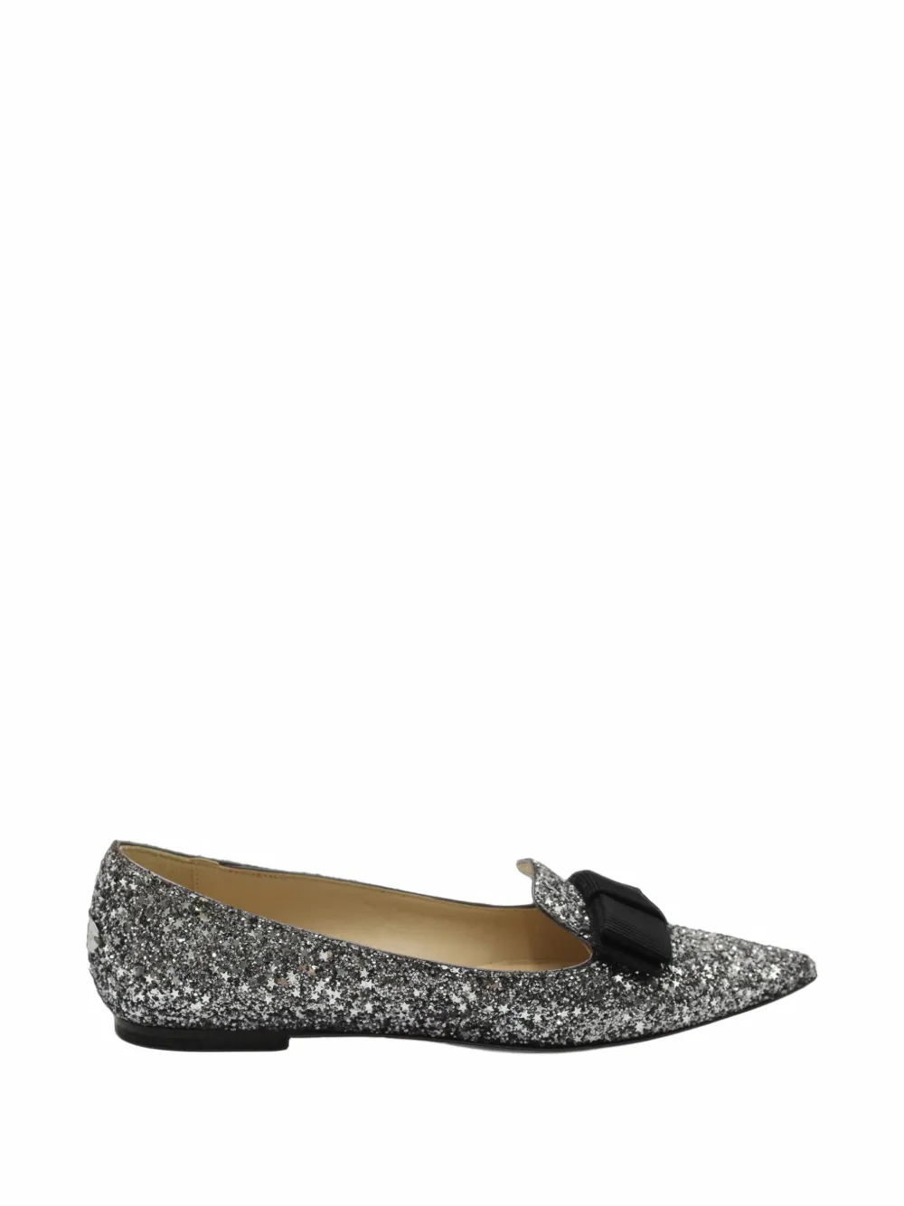Jimmy Choo Pre-Owned Gala bow loafers - Silber
