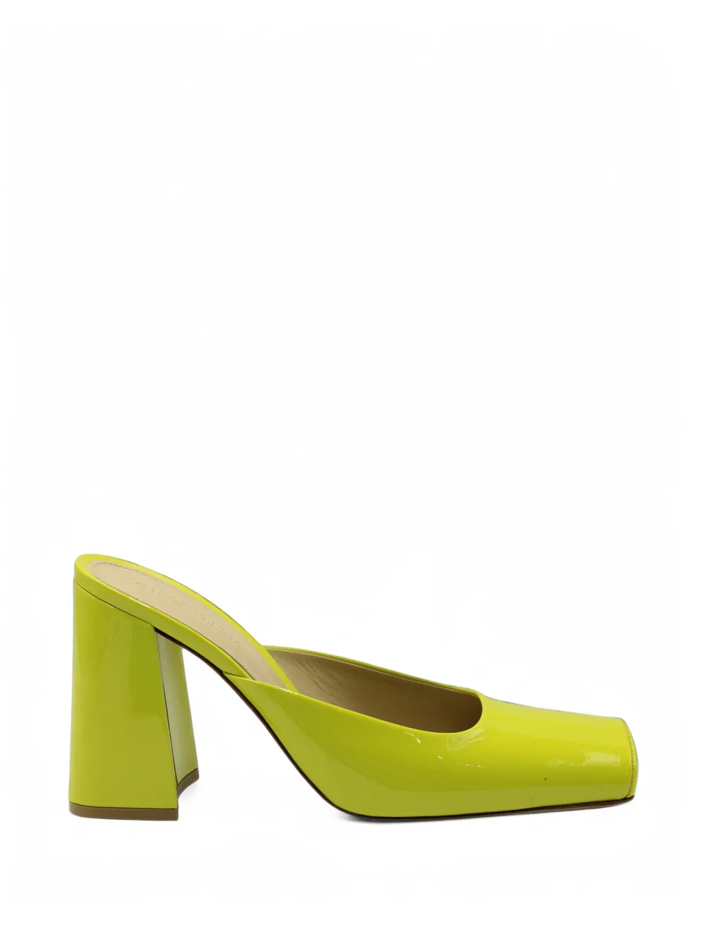 Bottega Veneta Pre-Owned square-toe block-heel mules - Grün