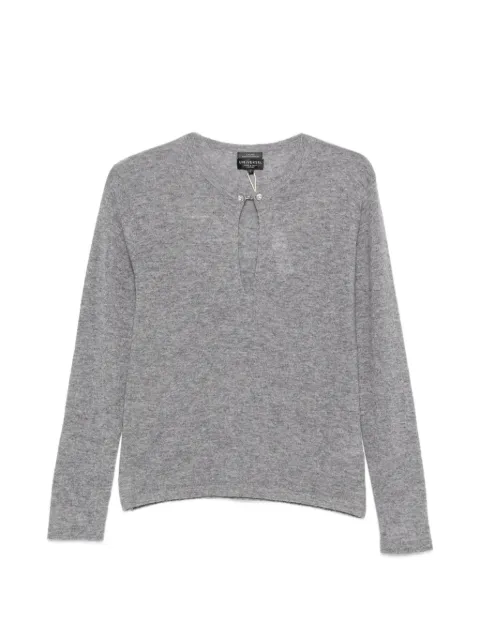 Universel jersey con detalles de cristal y abertura