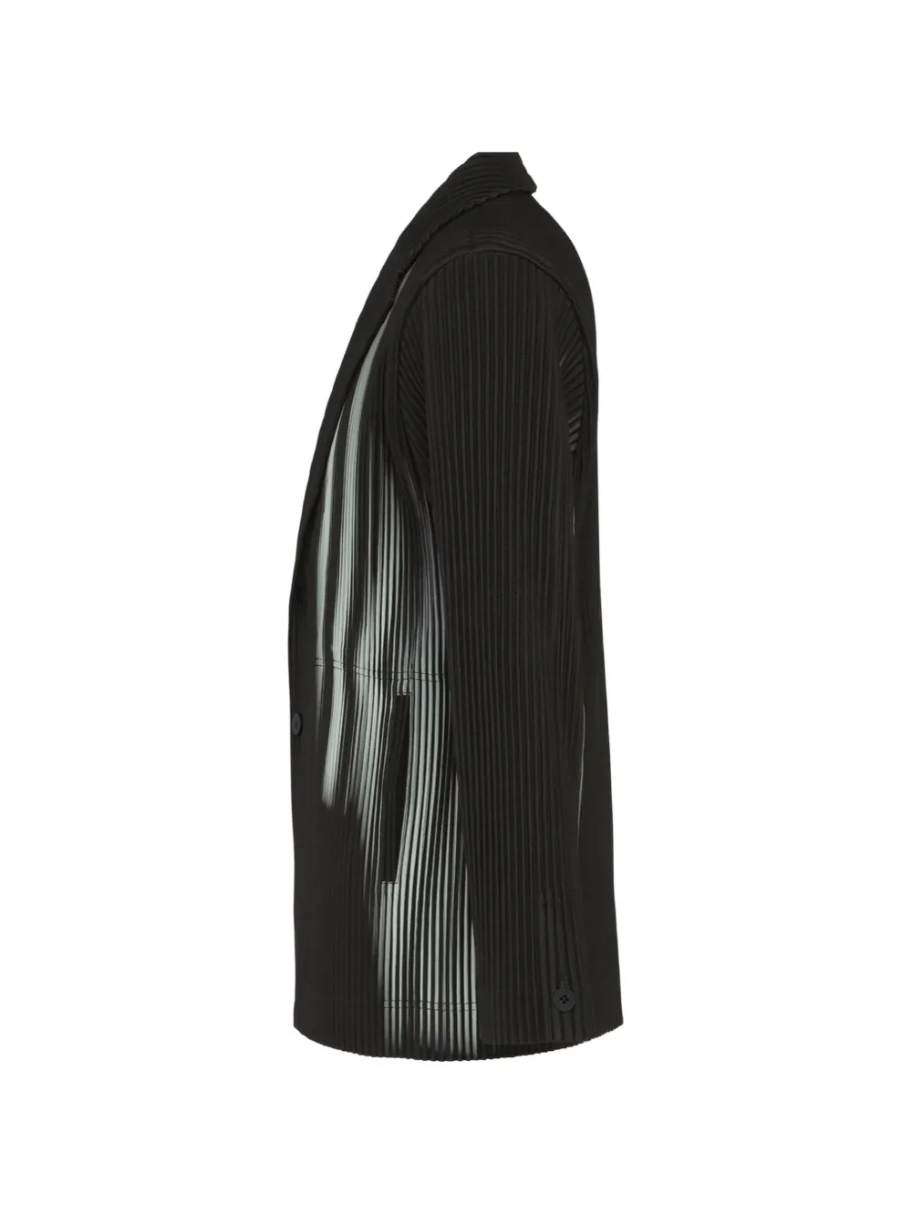 Homme Plissé Issey Miyake In The Shadow single-breasted pleated jacket Zwart