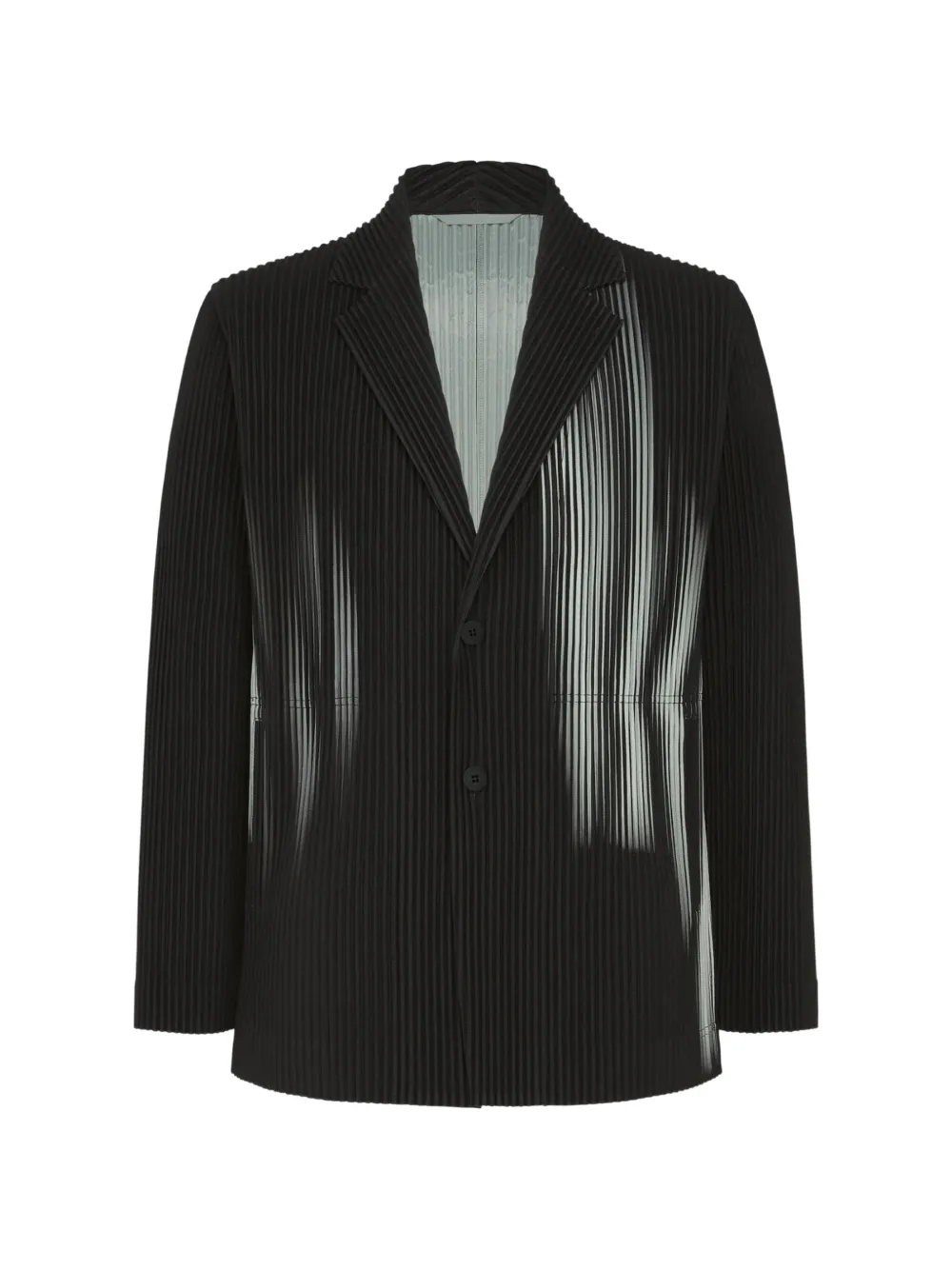 Homme Plissé Issey Miyake In The Shadow single-breasted pleated jacket - Nero