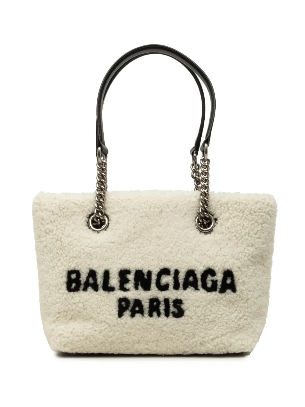 Balenciaga Pre-Owned 2011 Small Shearling Duty Free tote bag - Blanc