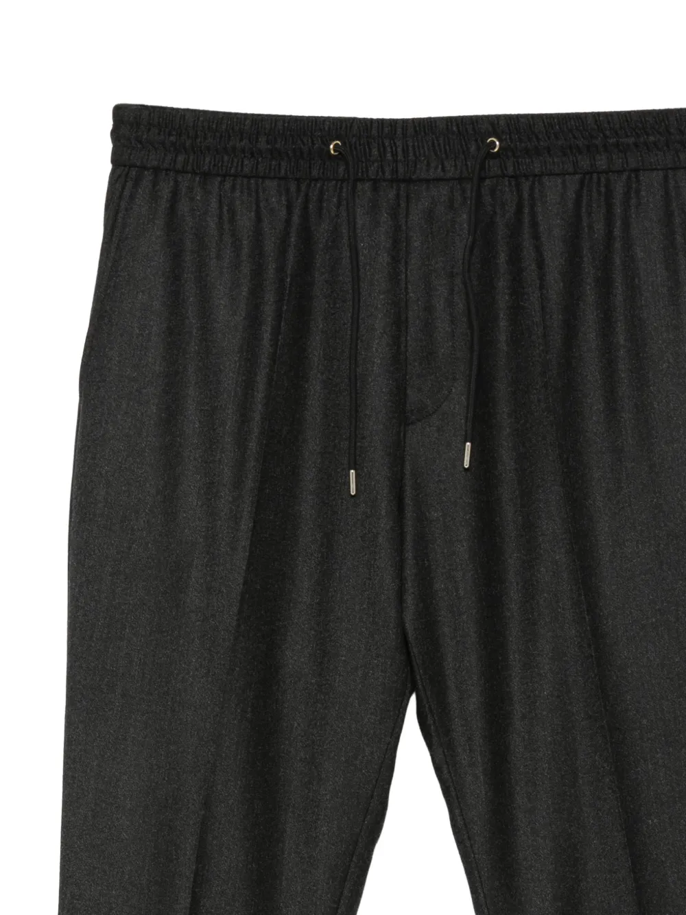 Paul Smith drawstring-waistband turned-up-hem trousers Grijs