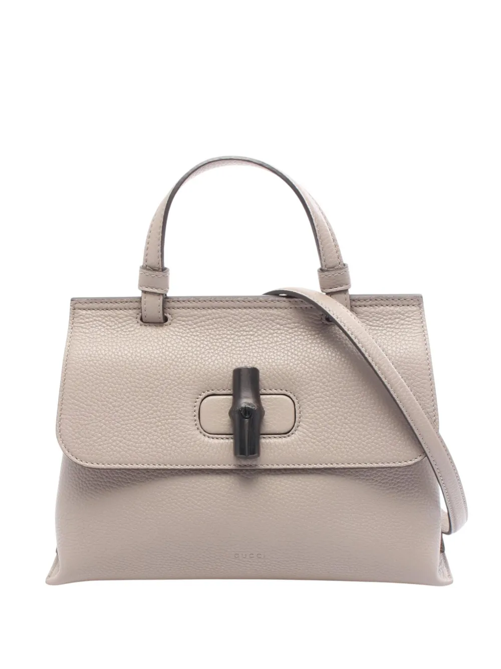 Gucci Pre-Owned 2016-2026 Small Calfskin Bamboo Daily satchel - Brown