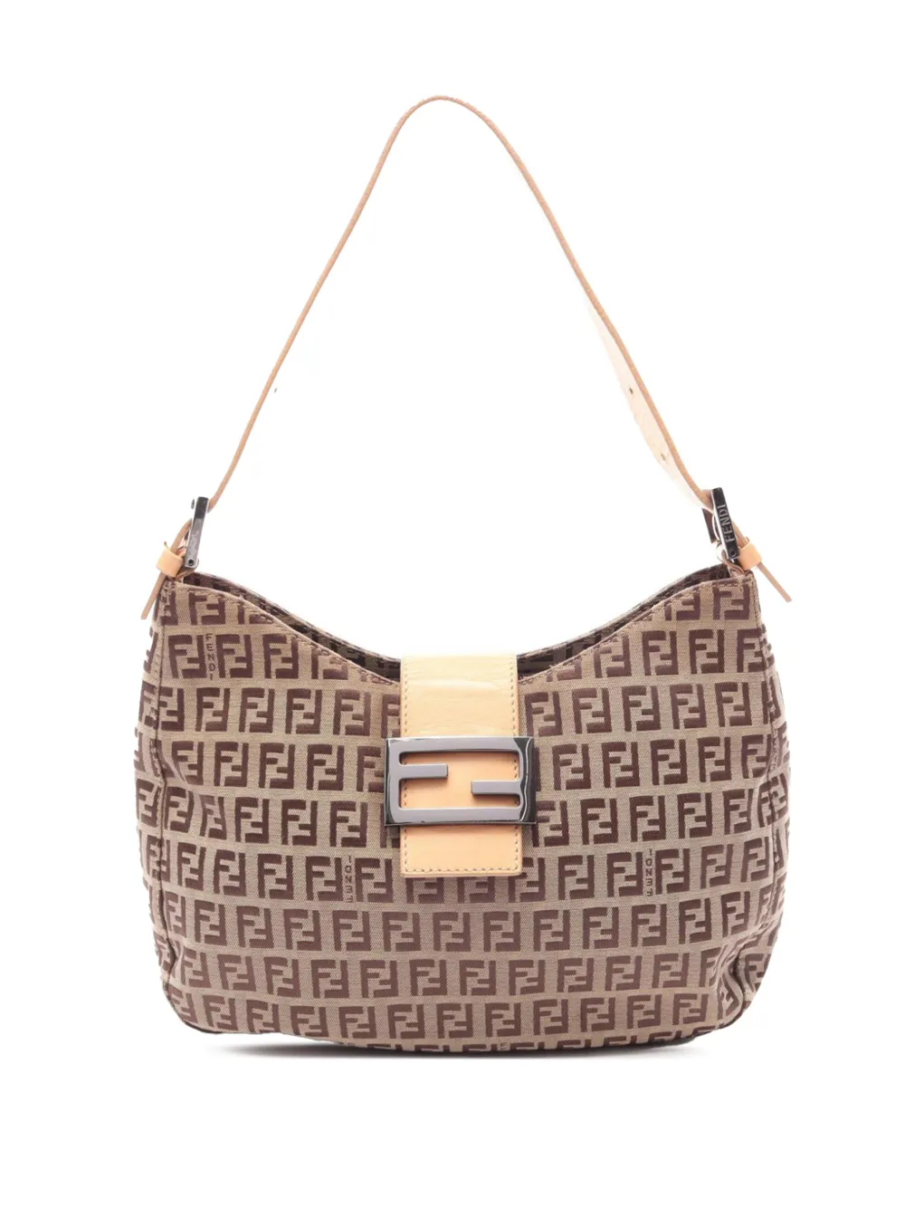 Fendi Pre-Owned 2000-2010 Zucchino Canvas shoulder bag - Nude