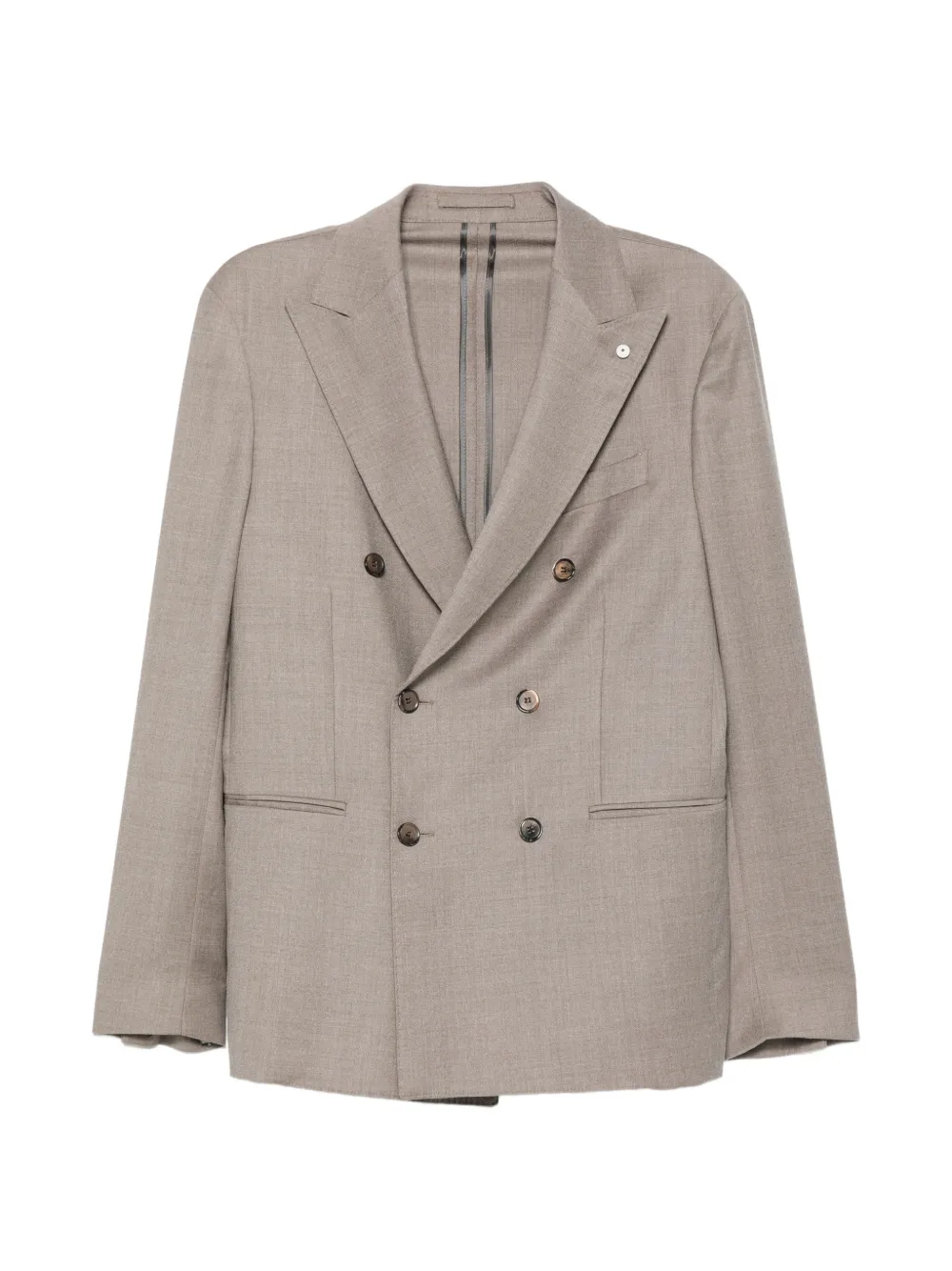 LUIGI BIANCHI MANTOVA double-breasted suit - Toni neutri