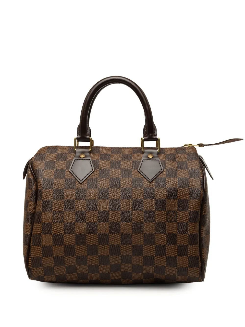Louis Vuitton Pre-Owned 2008 Damier Ebene Speedy 25 boston bag - Braun